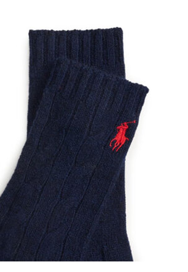 Polo Ralph Lauren Rękawiczki 455981440005 Granatowy. Kolor: niebieski. Materiał: materiał, wełna