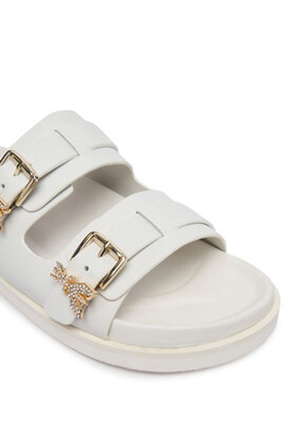 Patrizia Pepe Klapki PPJ407.06 Biały. Kolor: biały. Materiał: skóra