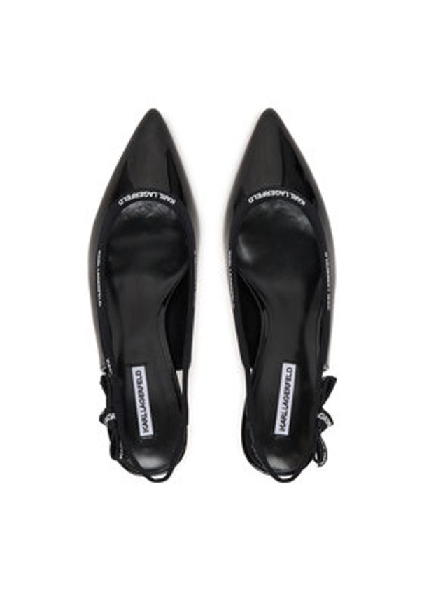 Karl Lagerfeld - KARL LAGERFELD Czółenka Sienna KL32706 Czarny. Kolor: czarny. Materiał: skóra