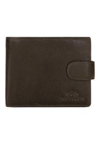 Wittchen - Męski portfel skórzany rozkładany brązowy. Kolor: brązowy. Materiał: skóra #1