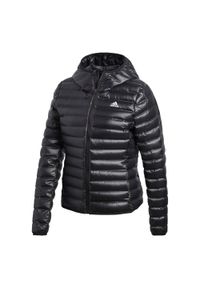 Adidas - Varilite Down Jacket. Kolor: czarny. Materiał: puch, poliester, materiał. Sport: turystyka piesza