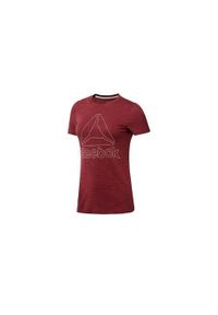 Koszulka sportowa damska Reebok EL Marble Logo Tee. Kolor: czerwony. Długość rękawa: krótki rękaw. Długość: krótkie #1