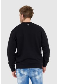 Philipp Plein - PHILIPP PLEIN Czarna bluza męska ls skull, Rozmiar L. Kolor: czarny