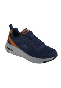 skechers - Buty sportowe Sneakersy męskie, Skechers Arch Fit-Servitica. Kolor: niebieski. Sport: turystyka piesza