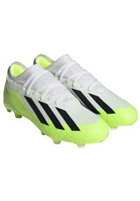 Adidas - Buty adidas X CRAZYFAST.3 Fg M HQ4534 białe białe. Kolor: biały. Materiał: materiał. Szerokość cholewki: normalna