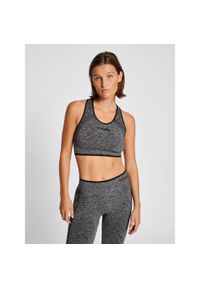 Bezszwowy biustonosz dla kobiet Hummel Mt Una. Kolor: czarny. Sport: fitness #1