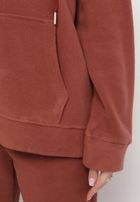 Born2be - Brązowy 2-częściowy Komplet Dresowy z Bluzą i Spodniami Hypandra. Kolor: brązowy. Materiał: dresówka #2