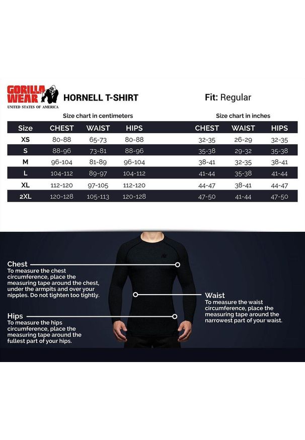 GORILLA WEAR - Hornell Koszulka - Czarny/Czerwony. Kolor: czerwony. Sport: fitness