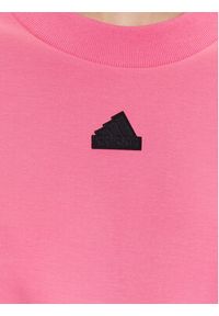 Adidas - adidas Bluza Future Icons 3-Stripes Sweatshirt IL3054 Różowy Loose Fit. Kolor: różowy. Materiał: bawełna #5