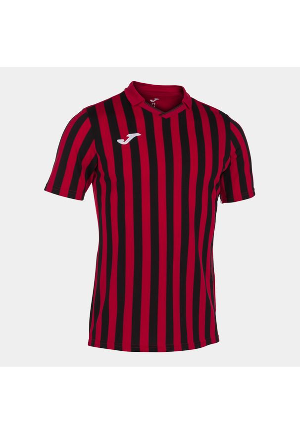 Koszulka do piłki nożnej męska Joma Copa II z krótkim rękawem. Kolor: wielokolorowy, czarny, czerwony. Długość rękawa: krótki rękaw. Długość: krótkie. Sport: piłka nożna