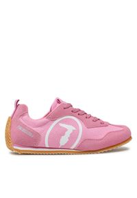 Trussardi Jeans - Trussardi Sneakersy 79A00742 Różowy. Kolor: różowy. Materiał: materiał #1