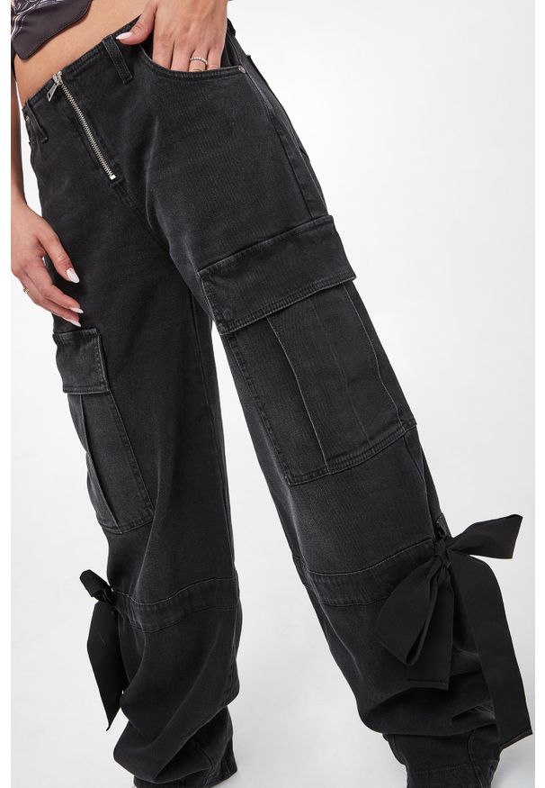 Versace Jeans Couture - Jeansy damskie cargo VERSACE JEANS COUTURE