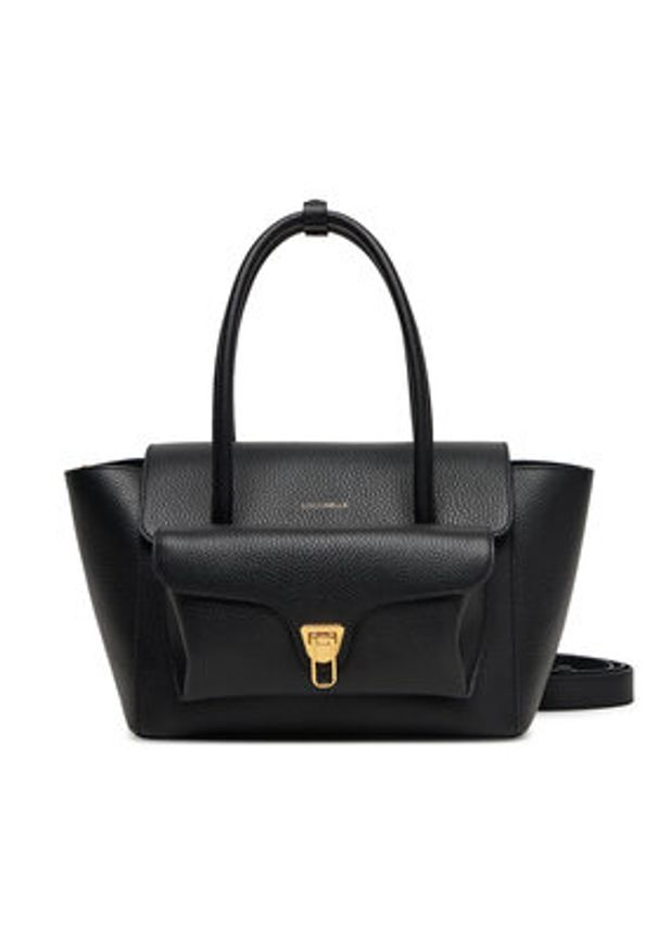 Coccinelle Torebka T8A Coccinelledouble Beat E1 T8A 18 02 01 Czarny. Kolor: czarny. Materiał: skórzane