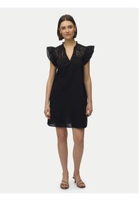 Vero Moda Sukienka koktajlowa Line 10346970 Czarny Oversize. Kolor: czarny. Materiał: bawełna. Typ sukienki: oversize. Styl: wizytowy #4