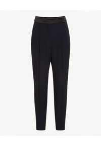 Ermanno Firenze - ERMANNO FIRENZE - Czarne spodnie z zakładkami. Kolekcja: dla wysokich. Kolor: czarny. Materiał: wiskoza, materiał. Wzór: gładki. Styl: klasyczny, elegancki #2