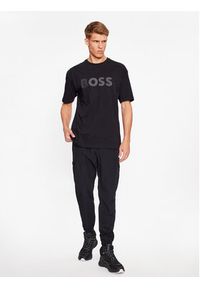 BOSS - Boss T-Shirt Tee Lotus 50501232 Czarny Regular Fit. Kolor: czarny. Materiał: bawełna #4