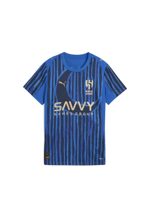Puma - Damska koszulka KIDSUPER × AL-HILAL SFC PUMA Blue Intense Club Navy. Kolor: niebieski