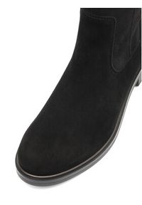 Remonte Kozaki D8387-02 Czarny. Kolor: czarny. Materiał: zamsz, skóra