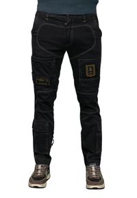 Aeronautica Militare - AERONAUTICA MILITARE Granatowe męskie spodnie Anti-G, Rozmiar 54. Kolor: niebieski #3
