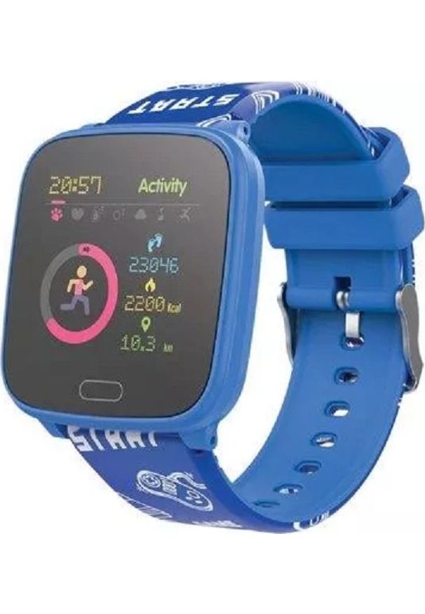 FOREVER - Smartwatch Forever IGO JW-100 Niebieski. Rodzaj zegarka: smartwatch. Kolor: niebieski