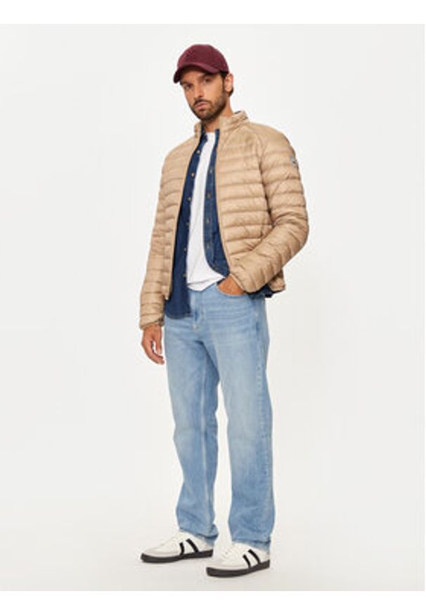 Jott Kurtka puchowa Mat P000MDOW02 Beżowy Slim Fit. Kolor: beżowy. Materiał: syntetyk