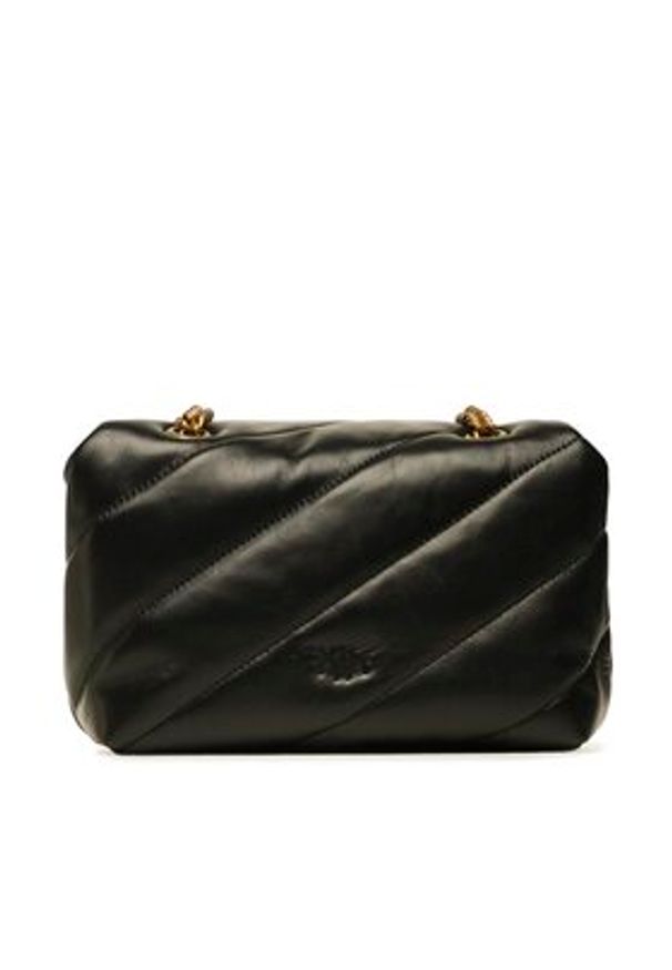 Pinko Torebka Love Mini Puff Cl PE 23 PLTT 100039 A0F2 Czarny. Kolor: czarny. Materiał: skórzane
