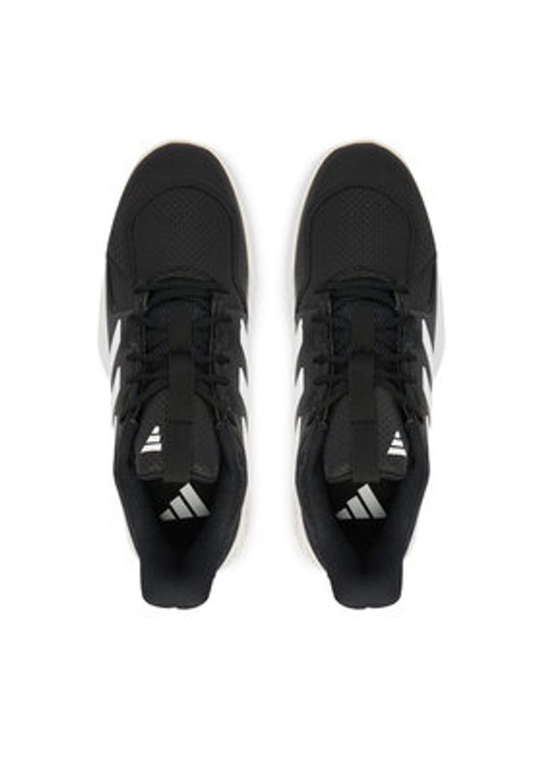 Adidas - adidas Buty halowe Court Flight JP8907 Czarny. Kolor: czarny. Materiał: skóra