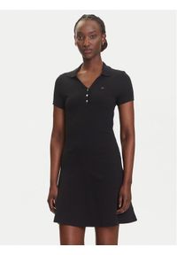 Tommy Jeans Sukienka codzienna DW0DW21172 Czarny Regular Fit. Okazja: na co dzień. Kolor: czarny. Materiał: bawełna. Typ sukienki: proste. Styl: casual #1