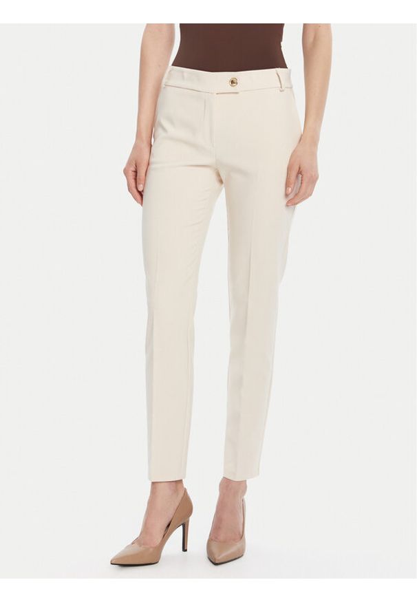 Rinascimento Chinosy CFC0126225003 Beżowy Slim Fit. Kolor: beżowy. Materiał: syntetyk