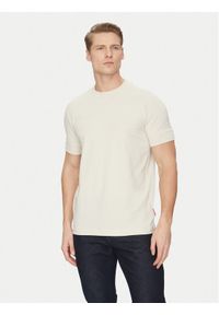 JOOP! Jeans T-Shirt 30044716 Beżowy Modern Fit. Kolor: beżowy. Materiał: bawełna