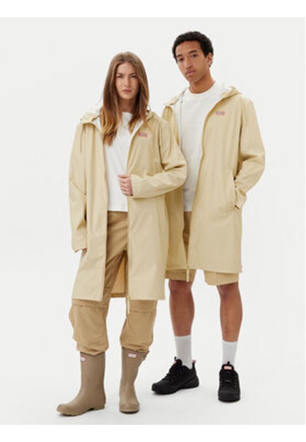 Hunter Kurtka przeciwdeszczowa Andrea Unisex HARU0002244 Beżowy Regular Fit. Kolor: beżowy. Materiał: syntetyk