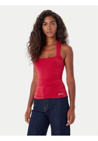 Guess Top W5YP28 KACM2 Czerwony Regular Fit. Kolor: czerwony