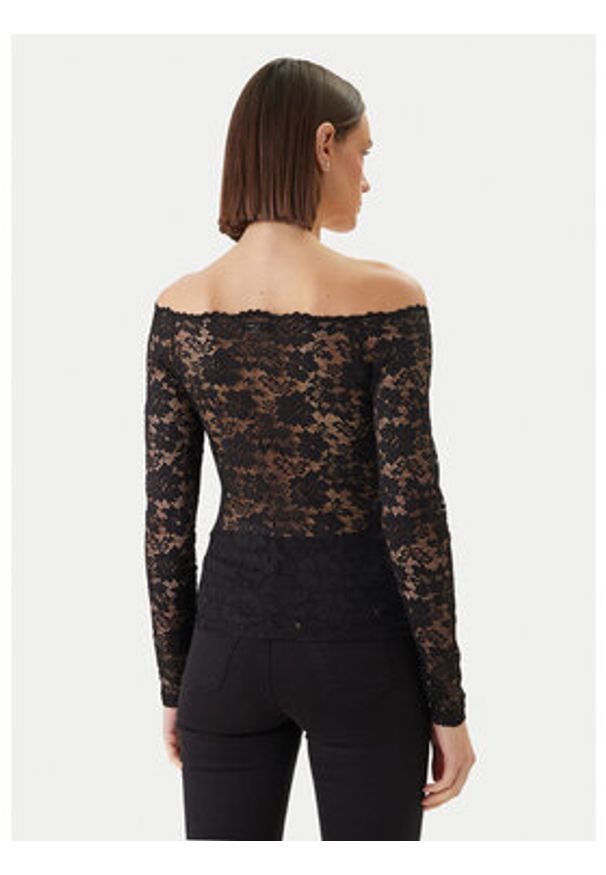 Morgan Bluzka 251-TKISS Czarny Slim Fit. Kolor: czarny. Materiał: syntetyk