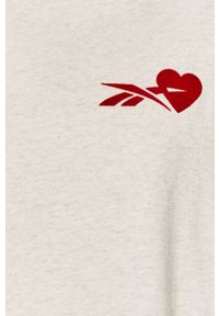 Reebok Classic - T-shirt. Kolor: szary. Materiał: bawełna, dzianina. Wzór: nadruk #7