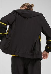 Puma - Kurtka Prematch Borussia Dortmund 2024/25. Kolor: czarny, żółty, wielokolorowy. Materiał: tkanina