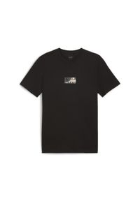 Koszulka sportowa męska Puma Sportswear Tee. Kolor: czarny. Materiał: guma. Długość rękawa: krótki rękaw. Długość: krótkie. Wzór: aplikacja. Sport: joga i pilates #1