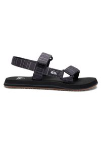 Quiksilver - Sandały dla Mężczyzn MONKEY CAGED Szary. Kolor: szary. Materiał: guma. Wzór: nadruk. Sezon: lato