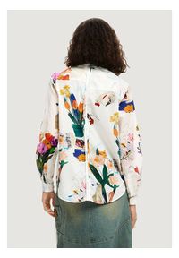 Desigual Koszula Mila 26SWCW21 Biały Regular Fit. Kolor: biały. Materiał: bawełna #3