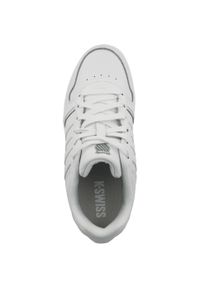Buty do chodzenia damskie K-Swiss Court Palisades. Kolor: biały. Materiał: tkanina, materiał, skóra, syntetyk. Szerokość cholewki: normalna. Sport: turystyka piesza