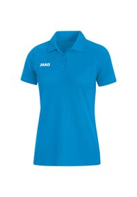 Damska koszulka polo Jako Base. Typ kołnierza: polo. Kolor: niebieski. Materiał: bawełna. Sport: piłka nożna #1