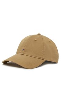 TOMMY HILFIGER - Czapka z daszkiem Tommy Hilfiger. Kolor: beżowy