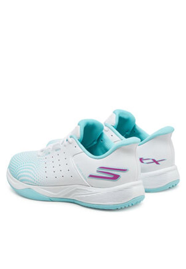 skechers - Skechers Buty do tenisa Slip-ins Relaxed Fit: Viper Court Reload 172101/WTQP Biały. Kolor: biały. Materiał: skóra. Sport: tenis