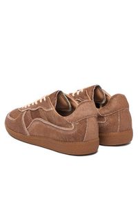 Nokwol Sneakersy August Beżowy. Kolor: beżowy. Materiał: skóra, zamsz
