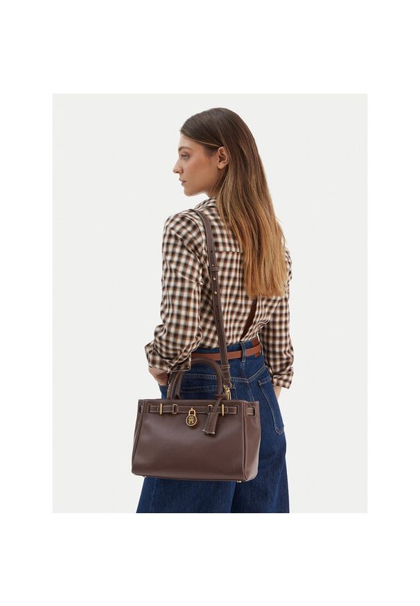 TOMMY HILFIGER - Torebka Tommy Hilfiger. Kolor: brązowy