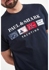 PAUL & SHARK - T-shirt męski PAUL&SHARK. Materiał: bawełna. Wzór: haft, aplikacja #5