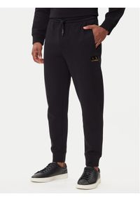 Armani Exchange Spodnie dresowe XM001886 AF10818 MC004 Czarny Slim Fit. Kolor: czarny. Materiał: bawełna