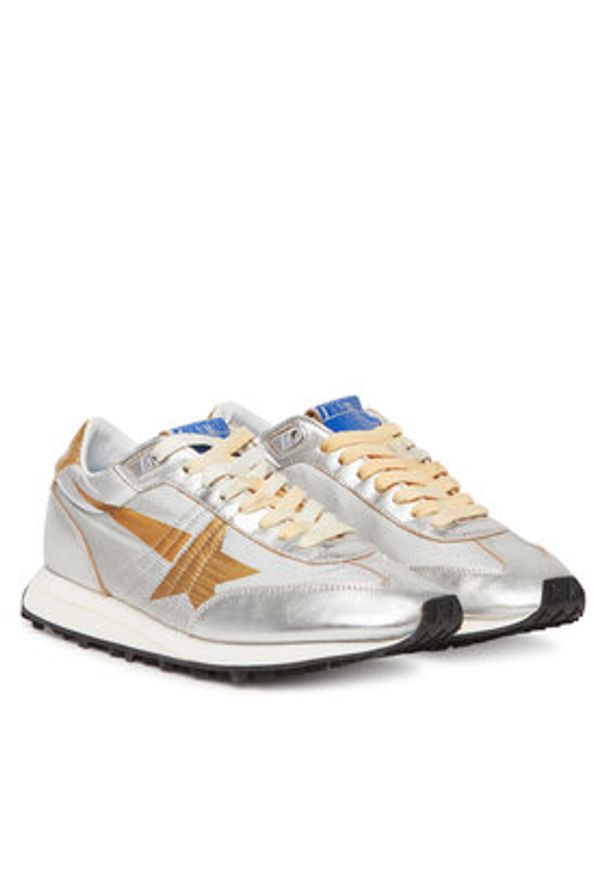 GOLDEN GOOSE Sneakersy Running Marathon M77 GWF00683.F005490.70138 Srebrny. Kolor: srebrny. Materiał: skóra. Sport: bieganie