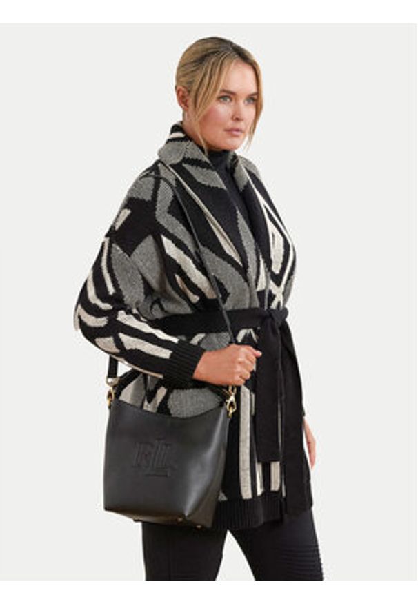 Lauren Ralph Lauren - LAUREN RALPH LAUREN Torebka 431950855006 Czarny. Kolor: czarny. Materiał: skórzane