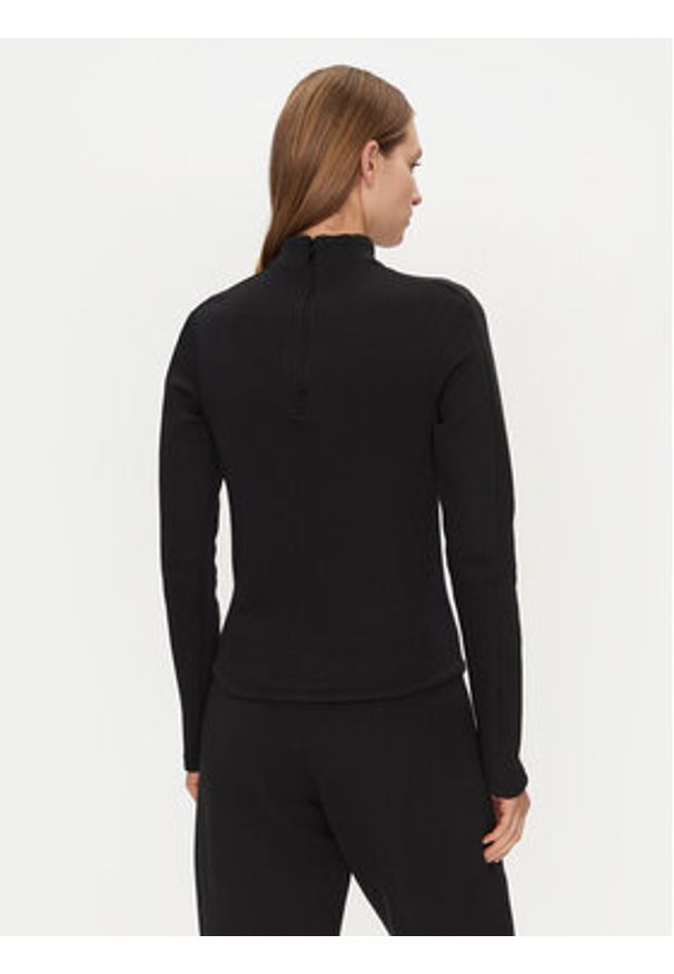 Adidas - adidas Bluzka Structured Interlock JJ0937 Czarny Slim Fit. Kolor: czarny. Materiał: bawełna