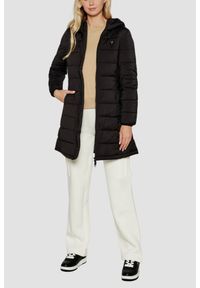 Guess - GUESS Czarna długa damska kurtka New Aleta, Rozmiar S. Kolor: czarny. Długość: długie #3